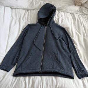 Velvet by Graham & Spencer Navy Full Zip Hoodie Men’s XL Fleece